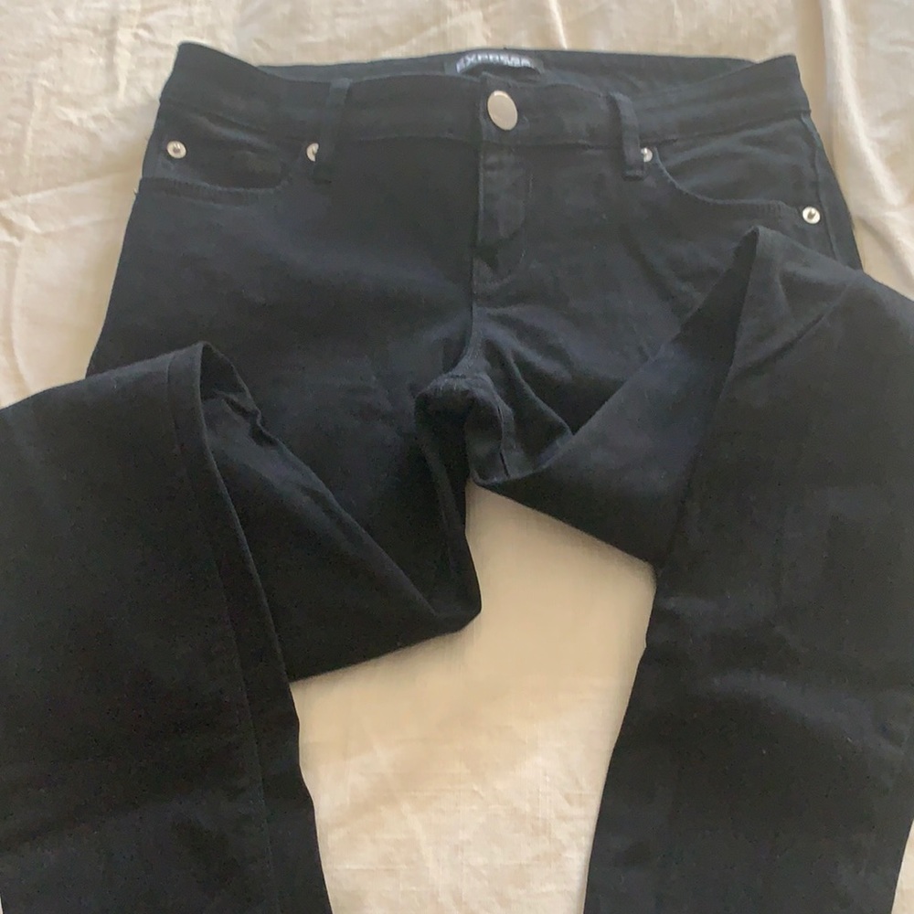 Express jet black jeggings